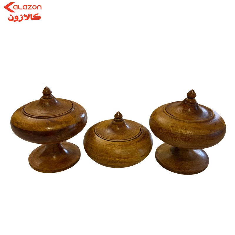 شکلات خوری چوبی کد T4 مجموعه 3 عددی