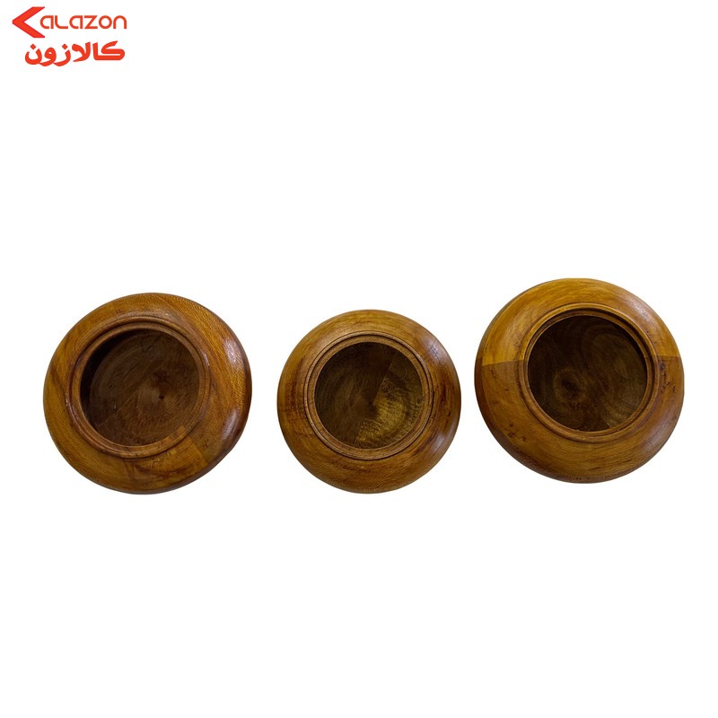 شکلات خوری چوبی کد T4 مجموعه 3 عددی