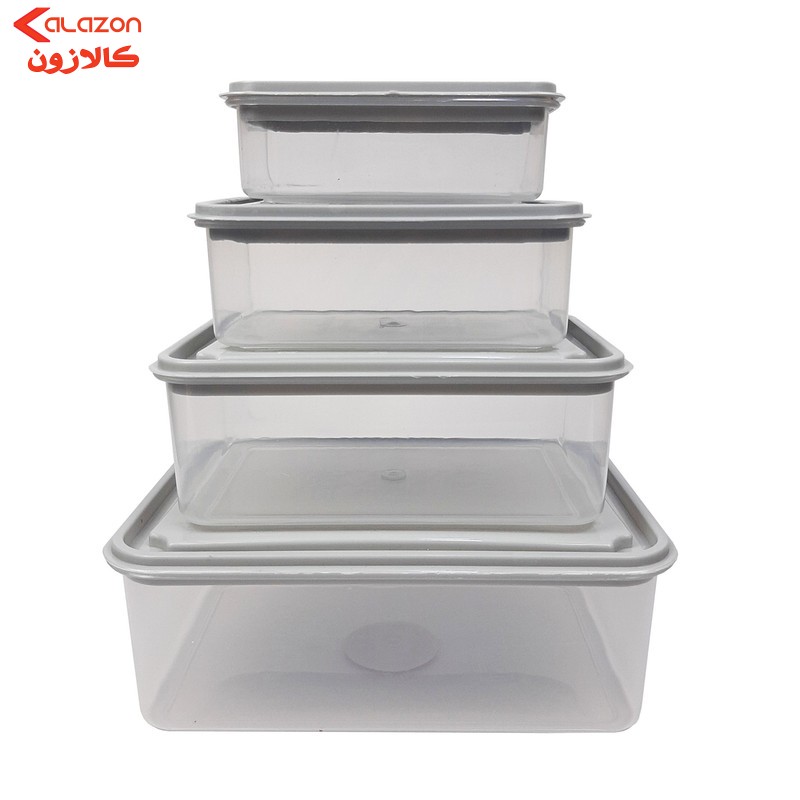 ظروف نگهدارنده کاوه پلاست مدل PN1006T مجموعه 4 عددی
