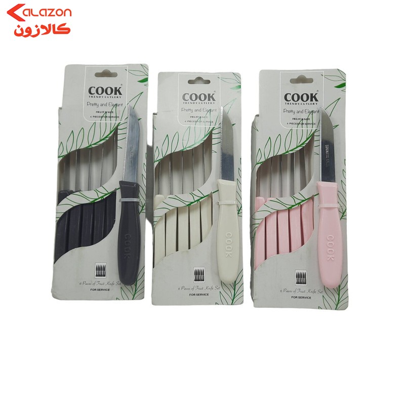 چاقو میوه خوری کوک مدل CK-06 مجموعه 6 عددی