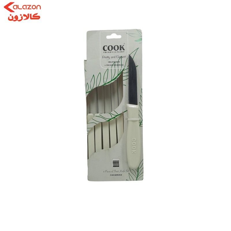 چاقو میوه خوری کوک مدل CK-06 مجموعه 6 عددی