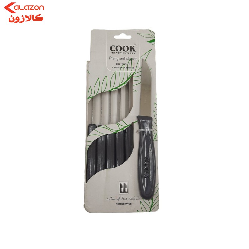 چاقو میوه خوری کوک مدل CK-06 مجموعه 6 عددی