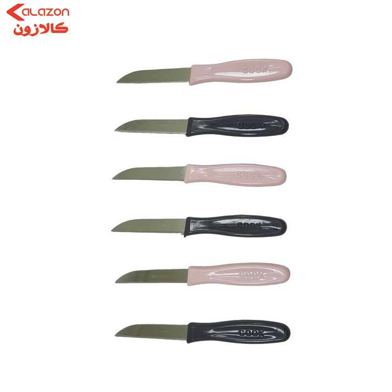 چاقو میوه خوری کوک مدل CK-06 مجموعه 6 عددی