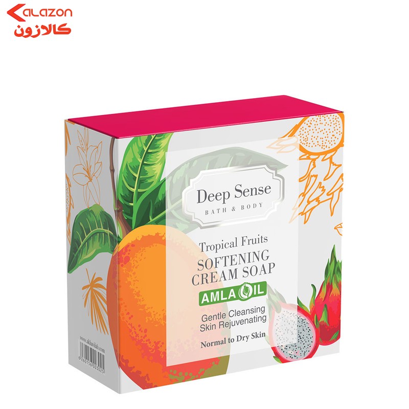 صابون شستشو دیپ سنس مدل تروپیکال مناسب پوست معمولی تا خشک وزن 75 گرم
