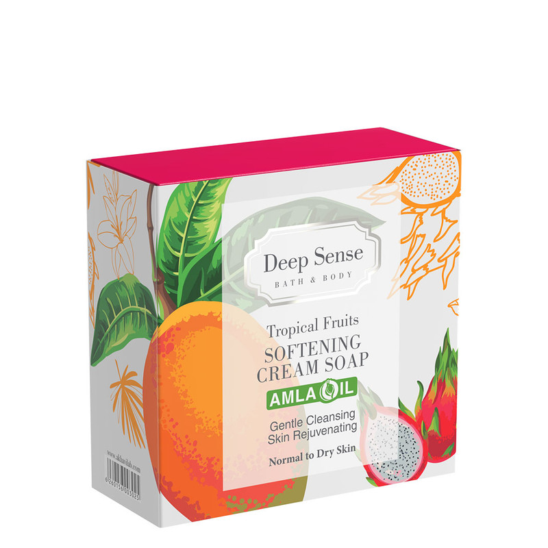 صابون شستشو دیپ سنس مدل تروپیکال مناسب پوست معمولی تا خشک وزن 75 گرم