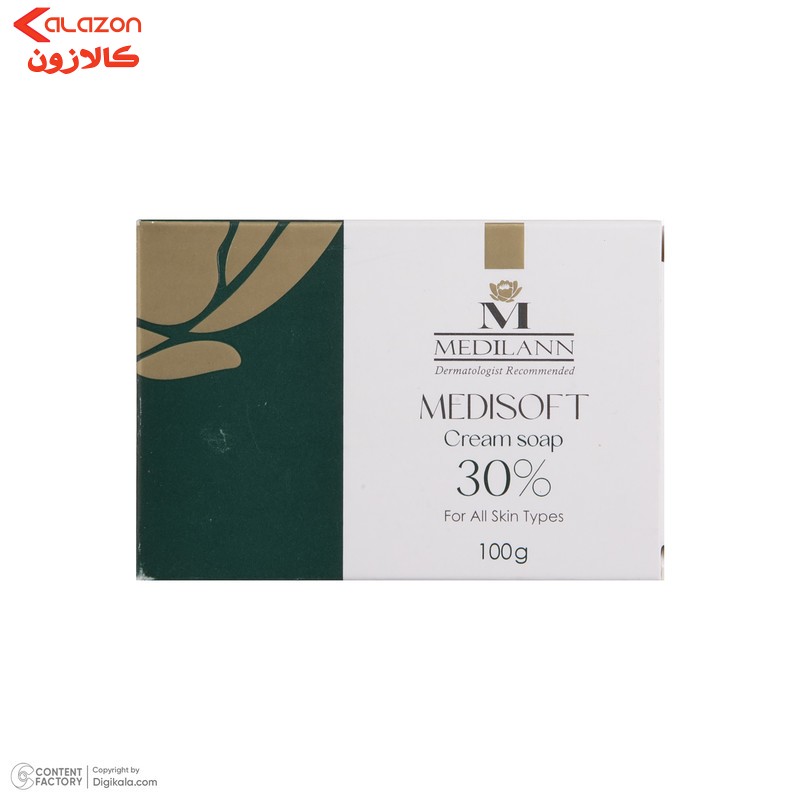 صابون کرمی مدیلن مدل Medisoft 30% مقدار 100 گرم