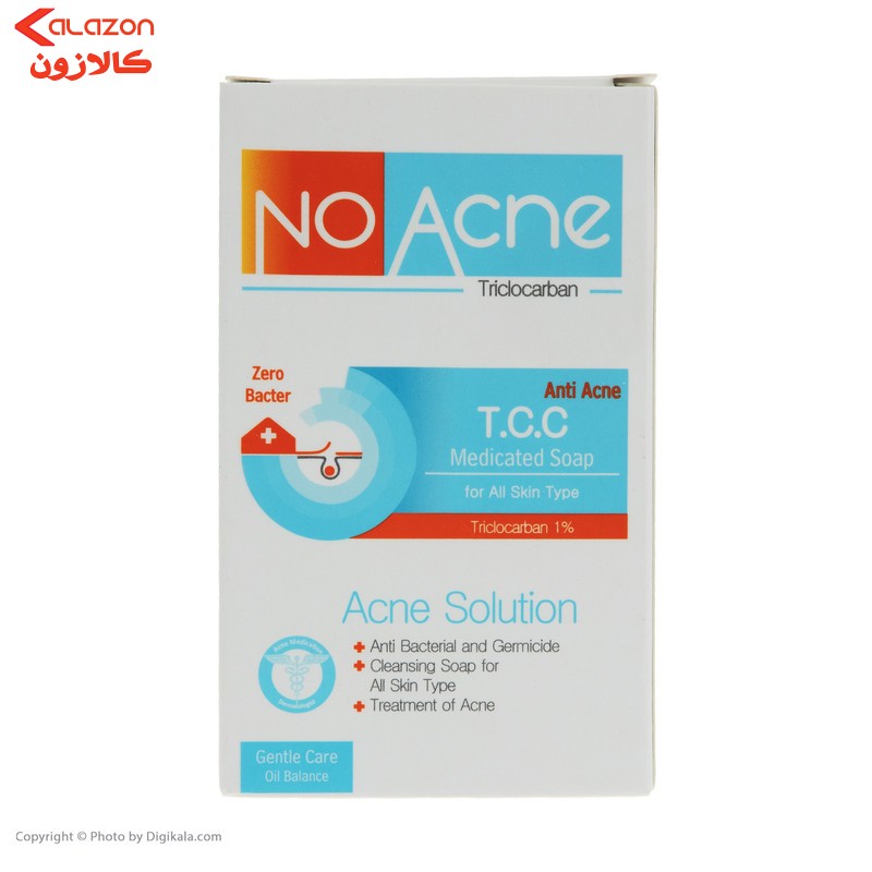 صابون شستشو نو آکنه مدل تی سی سی وزن 100 گرم