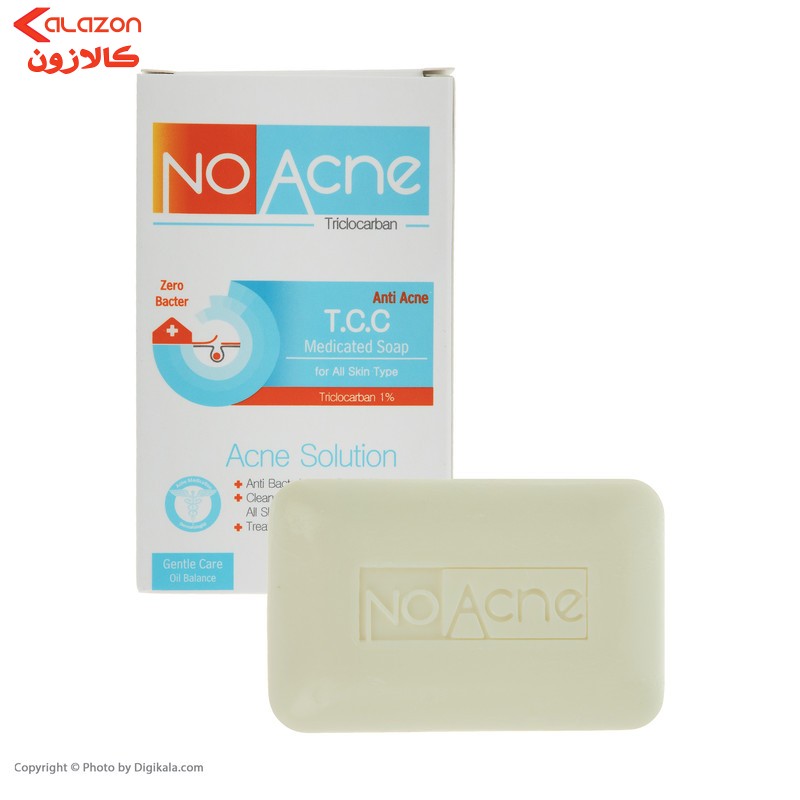 صابون شستشو نو آکنه مدل تی سی سی وزن 100 گرم