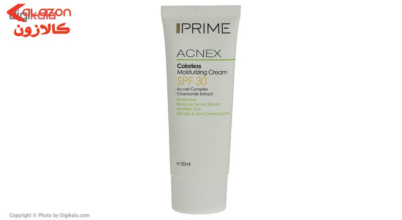 کرم مرطوب کننده بدون رنگ پرایم مدل Acnex SPF 30 حجم 50 میلی لیتر1002466