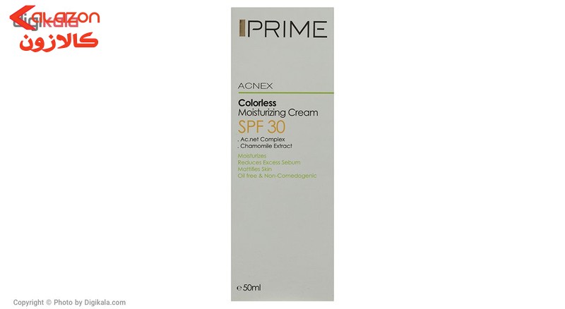 کرم مرطوب کننده بدون رنگ پرایم مدل Acnex SPF 30 حجم 50 میلی لیتر1002466