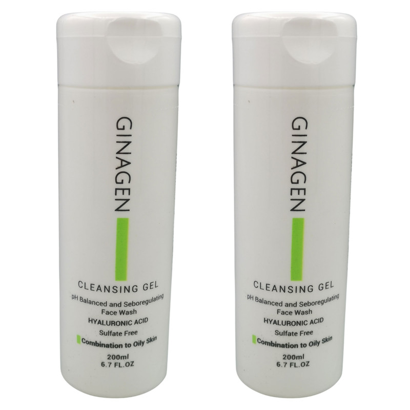 ژل شستشو صورت ژیناژن مدل Anti Imperfection مناسب پوست های چرب حجم 200 میلی لیتر مجموعه 1 عددی
