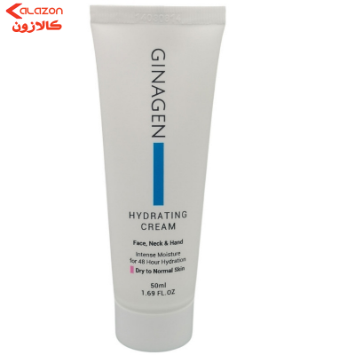 کرم آبرسان دست و صورت و گردن ژیناژن مدل HC مناسب برای پوست‌های معمولی تا خشک حجم 50 میلی‌لیتر