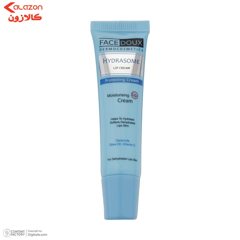 کرم آبرسان و مرطوب کننده لب فیس دوکس مدل هیدروزام مناسب برای خشکی لب حجم 15 میلی لیتر