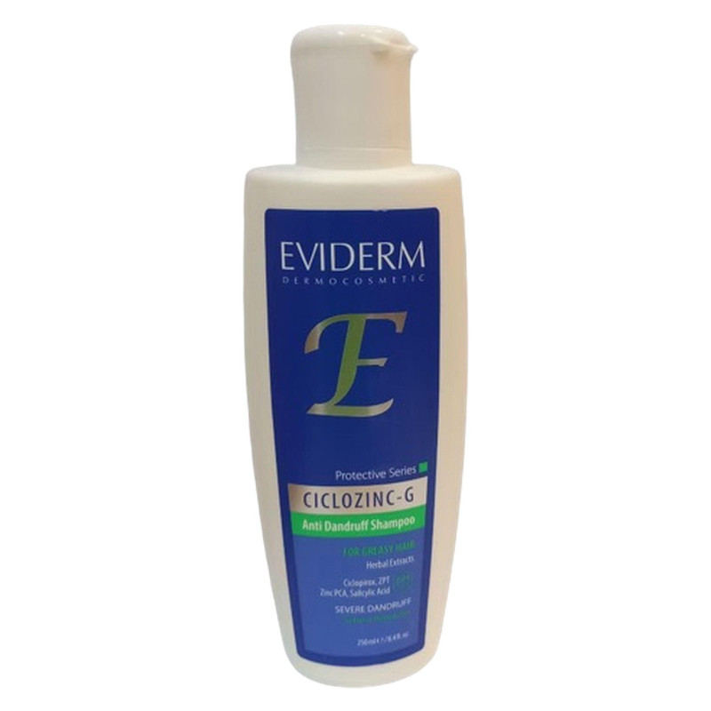 شامپو ضد شوره اویدرم مدل Ciclozinc-G حجم 250 میلی‌لیتر