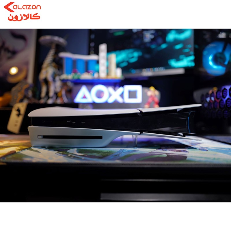کنسول بازی سونی مدل PlayStation 5 Slim ظرفیت یک ترابایت ریجن 2000 آسیا به همراه دسته اضافی و پایه شارژر
