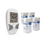 دستگاه تست قند خون دیابان مدل SMM1000 به همراه نوار تست قندخون چهار بسته 25 عددی