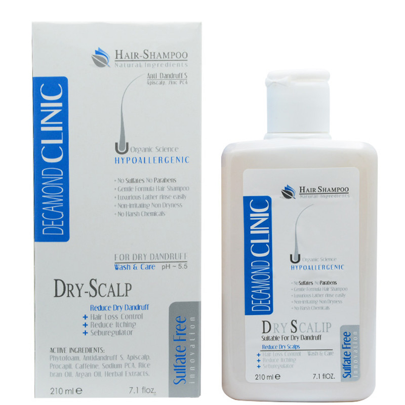 شامپو ضد شوره مو دکاموند کلینیک مدل SCALP حجم 210 میلی لیتر