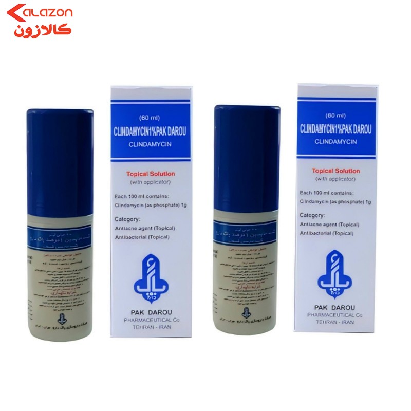 محلول ضد جوش پاک دارو مدل 1درصد حجم 60 میلی لیتر بسته 1 عددی