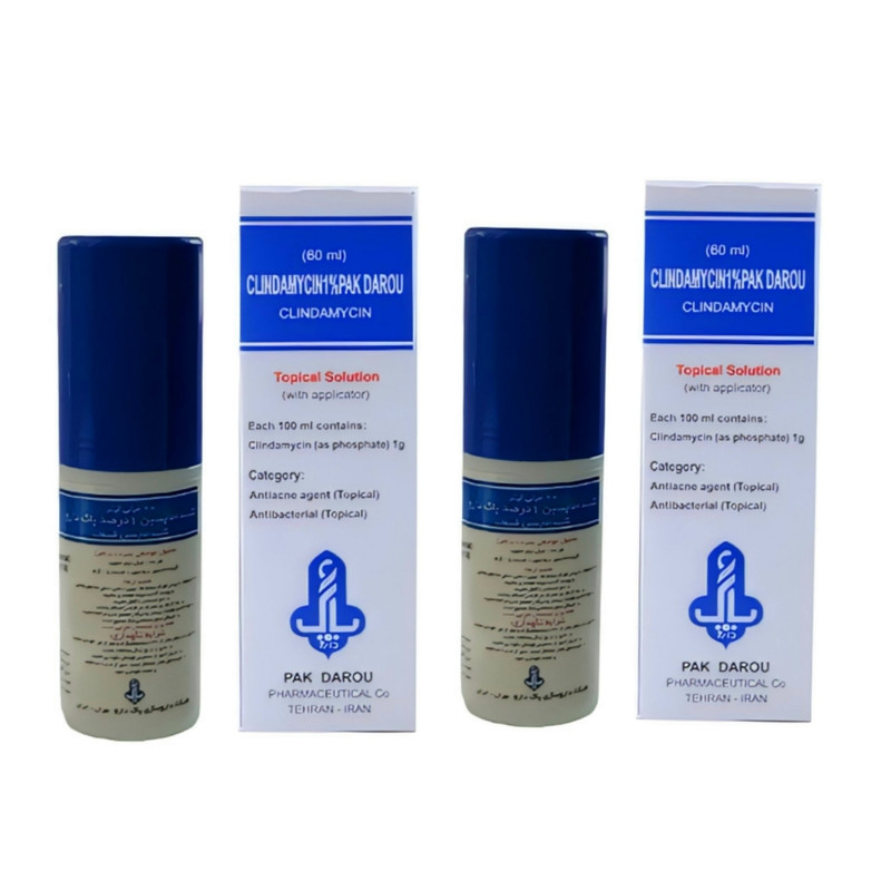 محلول ضد جوش پاک دارو مدل 1درصد حجم 60 میلی لیتر بسته 1 عددی