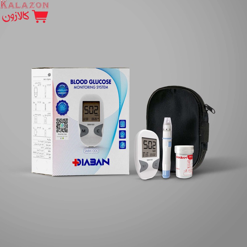 دستگاه تست قند خون دیابان مدل SMM 1000 به همراه نوار تست قند خون بسته 25 عددی