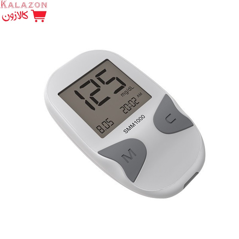 دستگاه تست قند خون دیابان مدل SMM 1000 به همراه نوار تست قند خون بسته 25 عددی