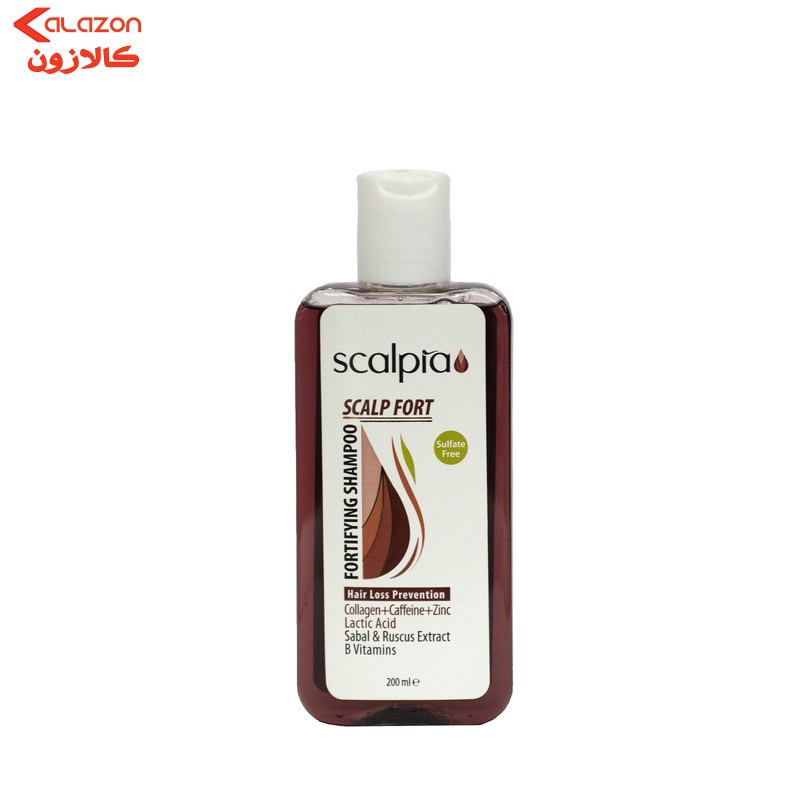 شامپو ضد ریزش مو اسکالپیا مدل تقویتی حجم 200 میلی‌لیتر