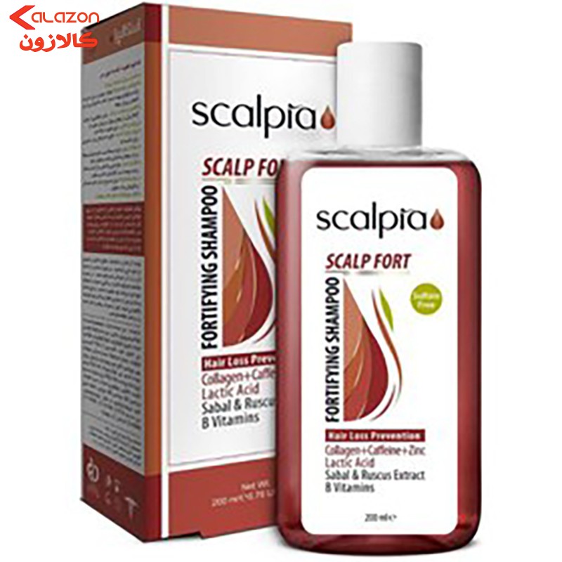 شامپو ضد ریزش مو اسکالپیا مدل تقویتی حجم 200 میلی‌لیتر