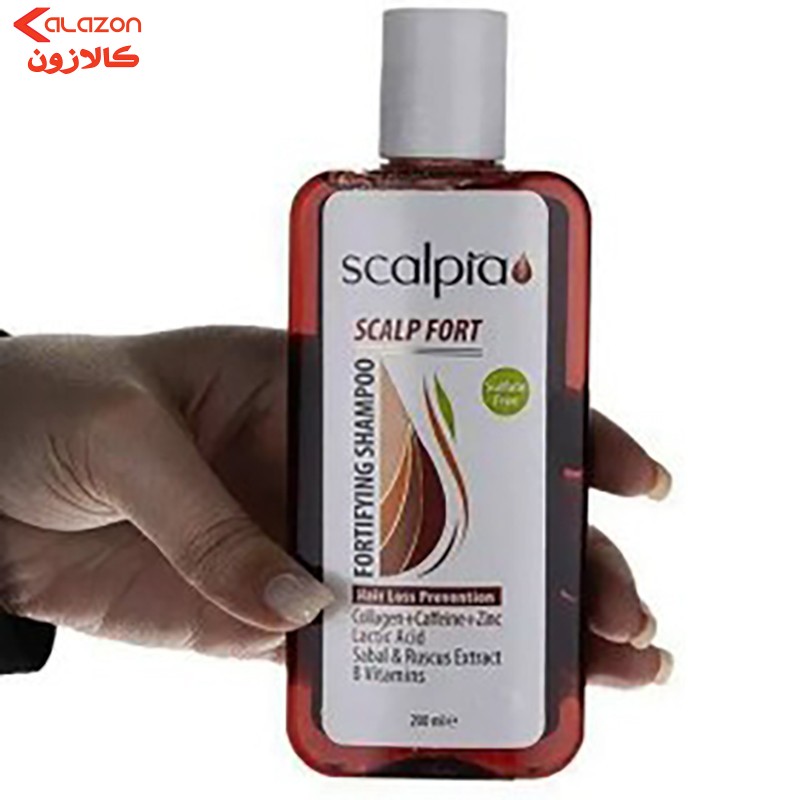 شامپو ضد ریزش مو اسکالپیا مدل تقویتی حجم 200 میلی‌لیتر
