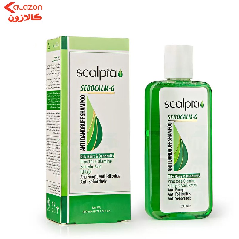 شامپو ضد شوره مو اسکالپیا مدل SEBUCALM-G حجم 200 میلی‌لیتر