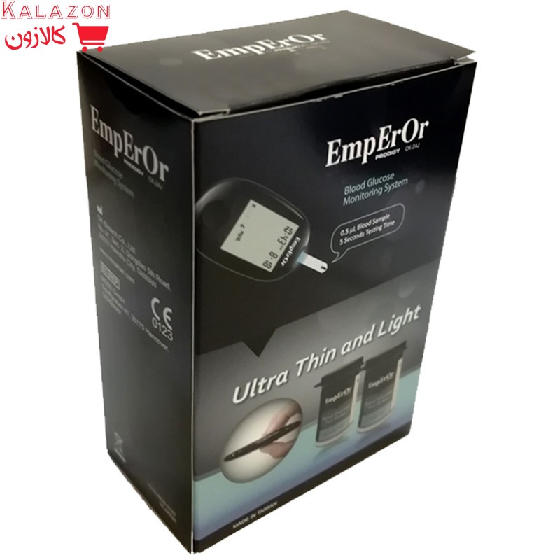 دستگاه تست قندخون مدل prodigy به همراه نوار تست قند خون بسته 50 عددی و سوزن بسته 10 عددی