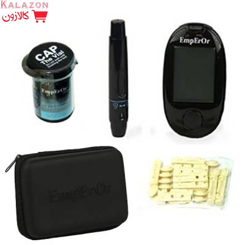 دستگاه تست قندخون مدل prodigy به همراه نوار تست قند خون بسته 50 عددی و سوزن بسته 10 عددی