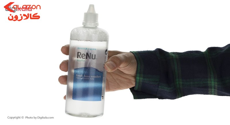 محلول شستشوی لنز رنیو مدل مولتی پلاس حجم 360 میلی لیتر