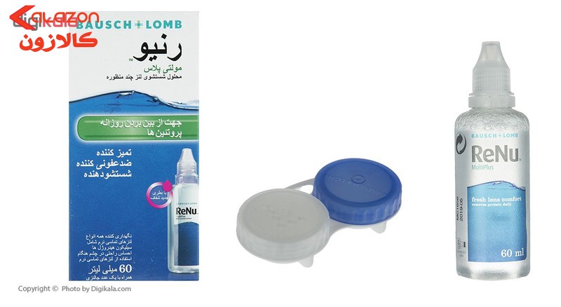 محلول شست و شوی لنز رنیو مدل Multiplus حجم 60 میلی لیتر