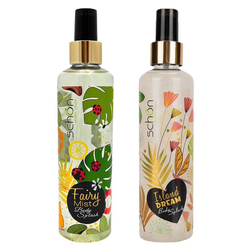 بادی اسپلش زنانه شون مدل Island Dream حجم 220 میلی لیتر به همراه بادی اسپلش زنانه شون مدل Fairy Mist حجم 220 میلی لیتر