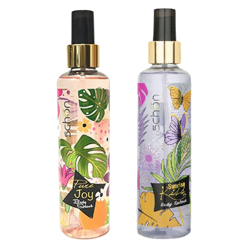 بادی اسپلش زنانه شون مدل Pure Joy حجم 220 میلی لیتر به همراه بادی اسپلش زنانه شون مدل Sunrise Kiss حجم 220 میلی لیتر