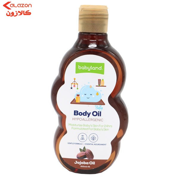 روغن نرم کننده بدن کودک بیبی لند مدل jojoba oil حجم 200 میلی لیتر