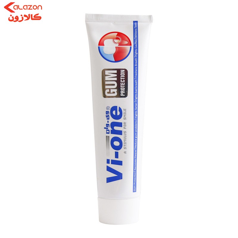 خمیر دندان وی وان مدل Gum حجم 90 میلی لیتر به همراه پودر سفید کننده مدل Orange وزن 50 گرم