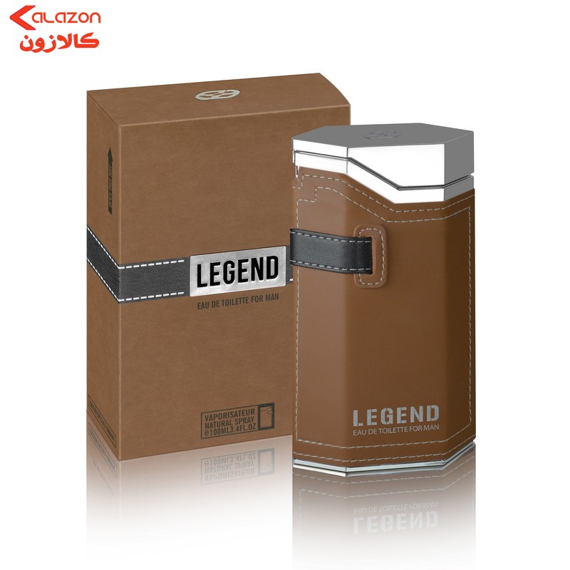 ادو پرفیوم مردانه عماد آرا مدل LEGEND حجم 100 میلی لیتر به همراه اسپری عمادآرا مدل LEGEND حجم 200 میلی لیتر