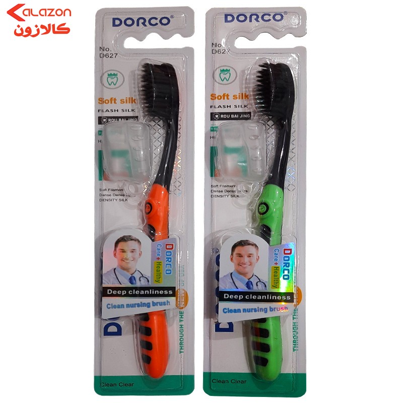 مسواک دورکو مدل charcoal با برس نرم بسته 1 عددی