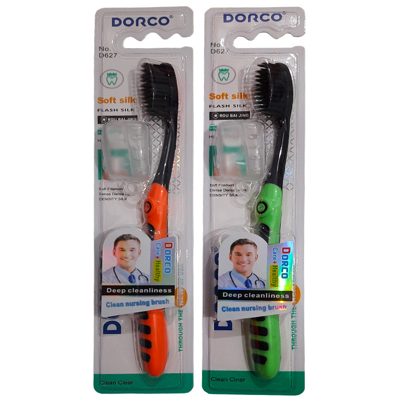مسواک دورکو مدل charcoal با برس نرم بسته 1 عددی