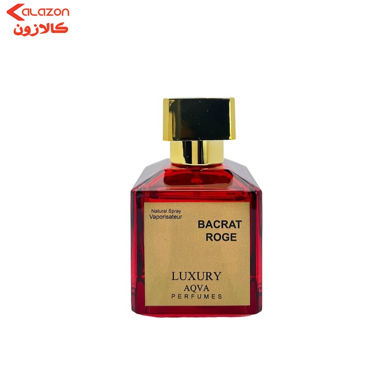 ادوپرفیوم زنانه لاکچری آکوا مدل BACRAT ROGE با رایحه گرم و شیرین حجم 50 میلی‌لیتر
