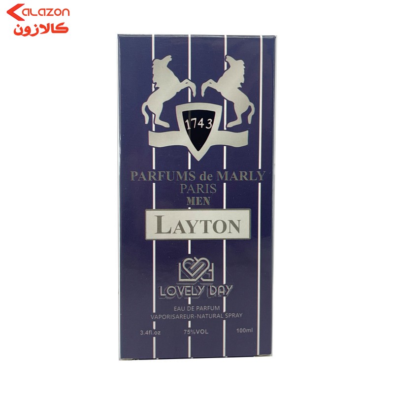 ادو پرفیوم مردانه لاولی دی مدل LAYTON حجم 100 میلی لیتر.جیبی