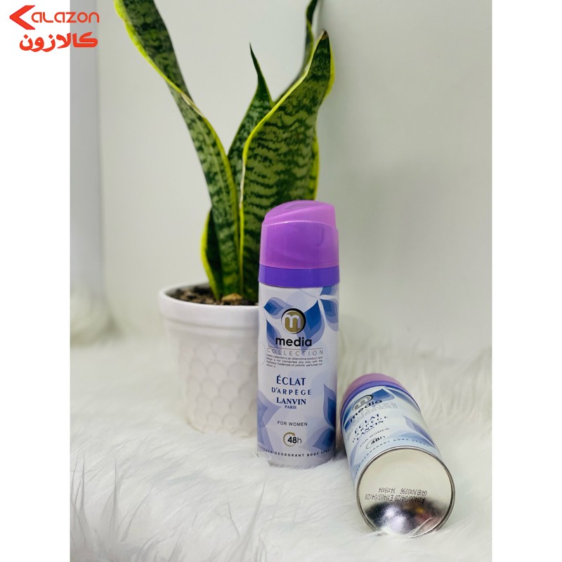 اسپری بدن زنانه مدیا مدل  اکلت حجم 200 میلی لیتر مجموعه 1 عددی