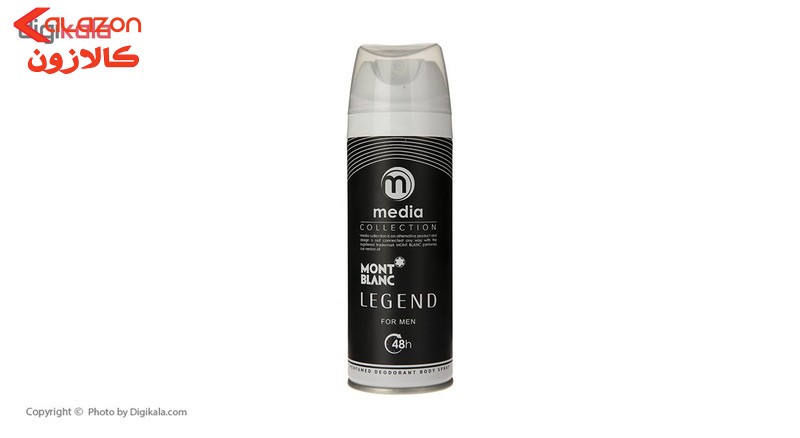 اسپری مردانه مدیا مدل Legend حجم 200 میلی لیتر